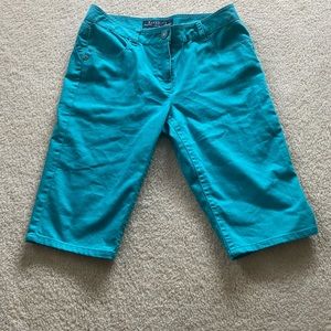 Turquoise Bermuda Shorts